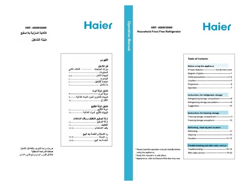 Haier HRF-598W User manual