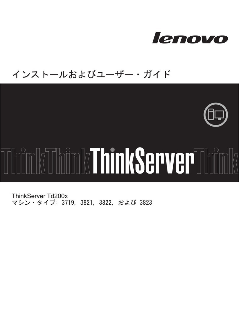 Lenovo ThinkServer TD200x Installation and user guide
