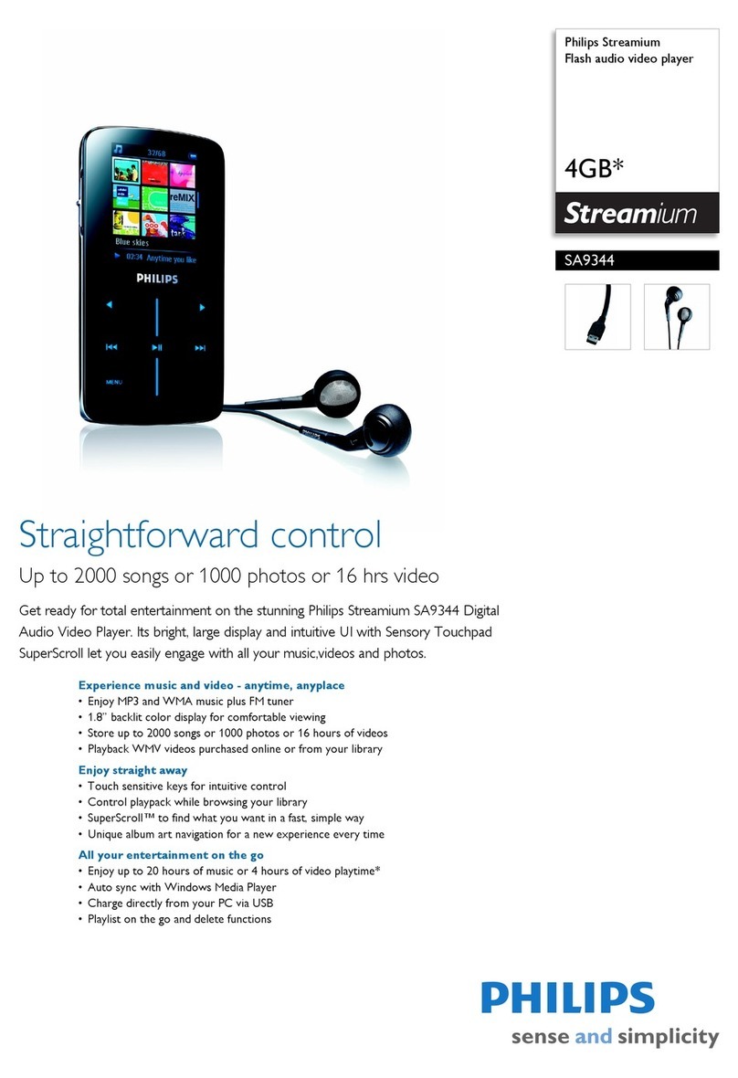 Philips Streamium SA9344 User manual