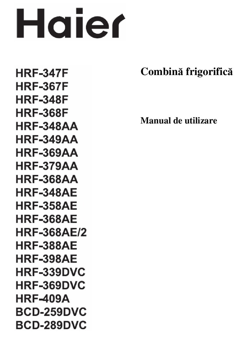 Haier HRF-369DAA Instruction Manual Haier HRF-369DAA Instruction Manual