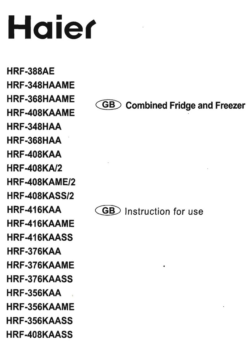 Haier HRF-416KAA User manual Haier HRF-416KAA User manual