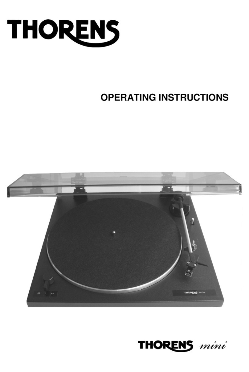 THORENS mini operating instructions