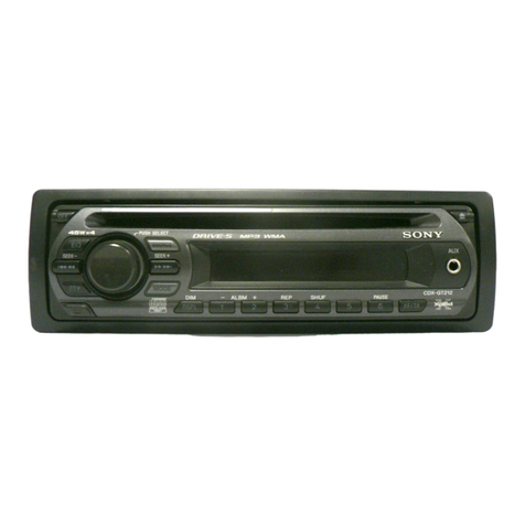 Sony CDX CDX-GT210 Product guide