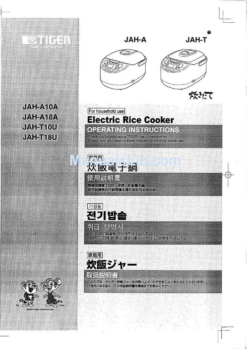 Tiger JAH-A10A User manual