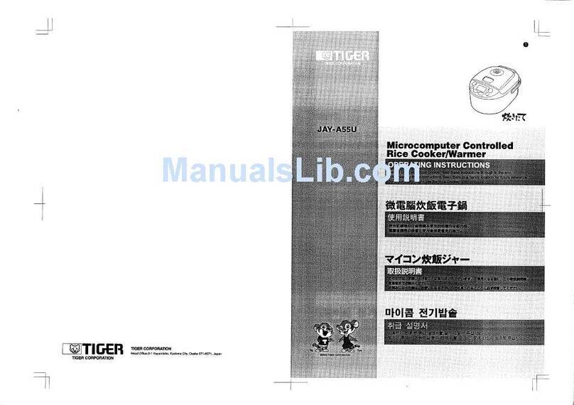 Tiger JAY-A55U User manual