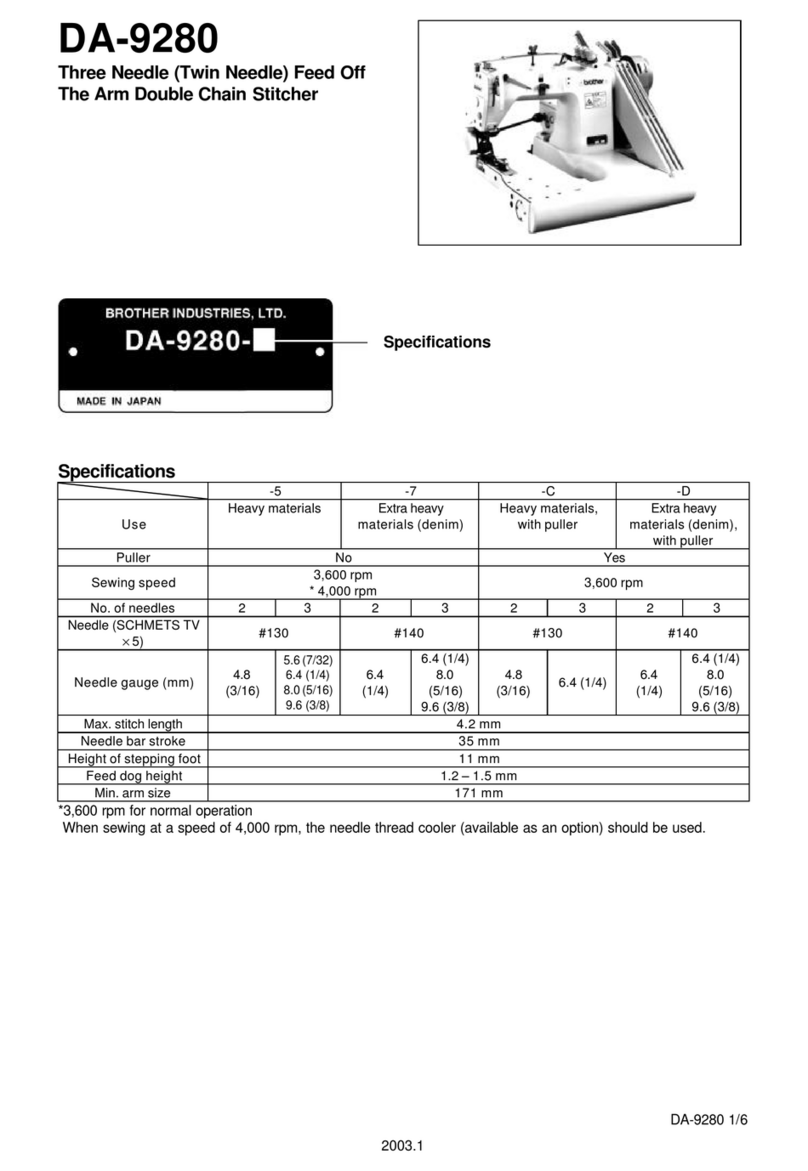 Brother DA-9280 User manual