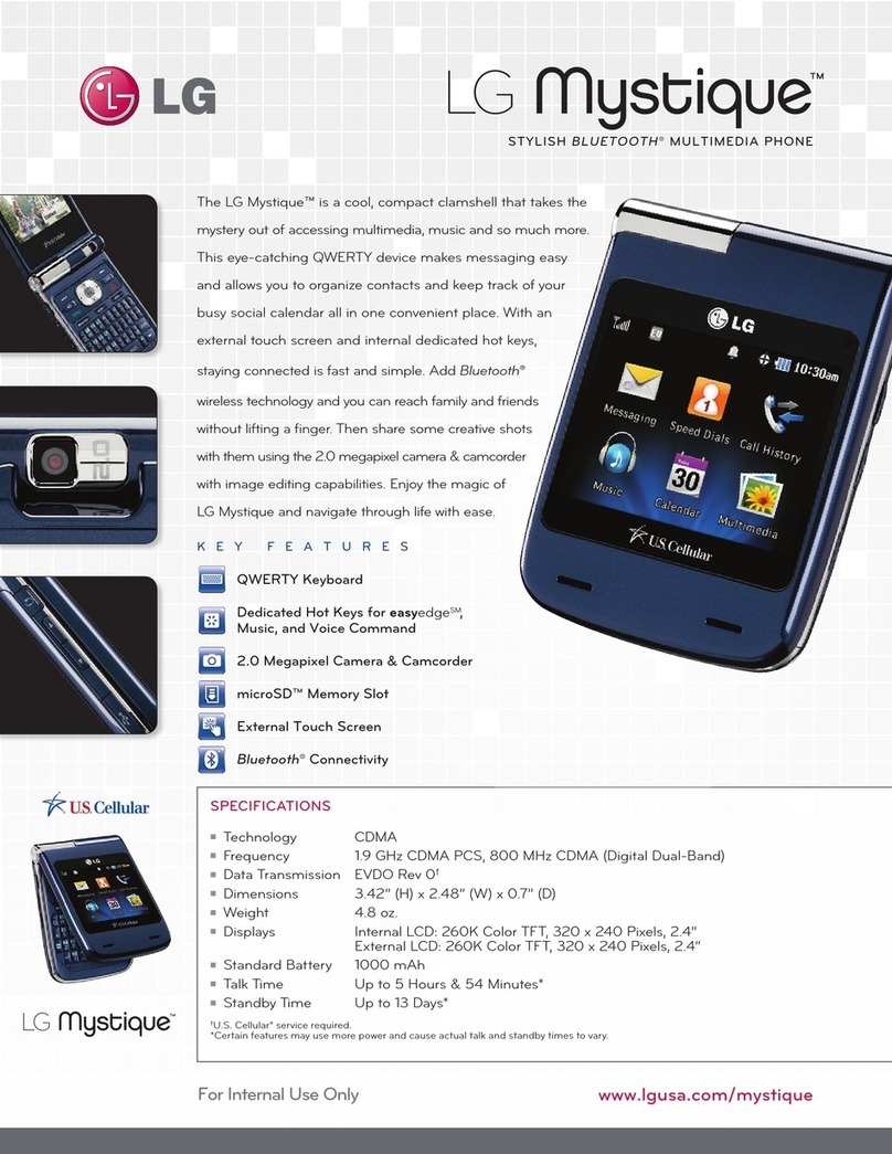 LG Mystique UN610 User manual