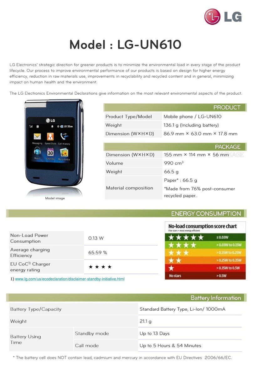 LG Mystique UN610 Product information