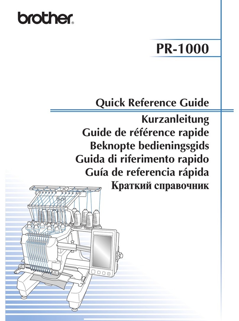 Brother PR-1000E Quick reference guide Brother PR-1000E Quick reference guide