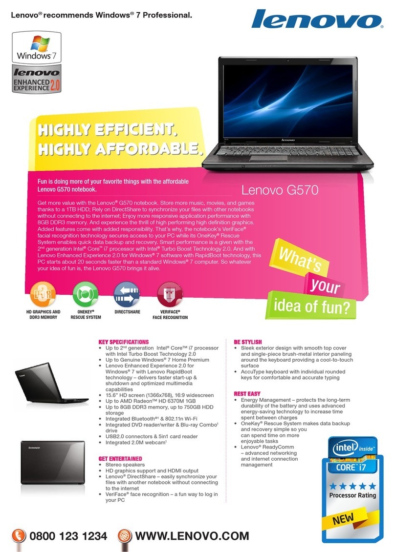 Lenovo G570 brochure