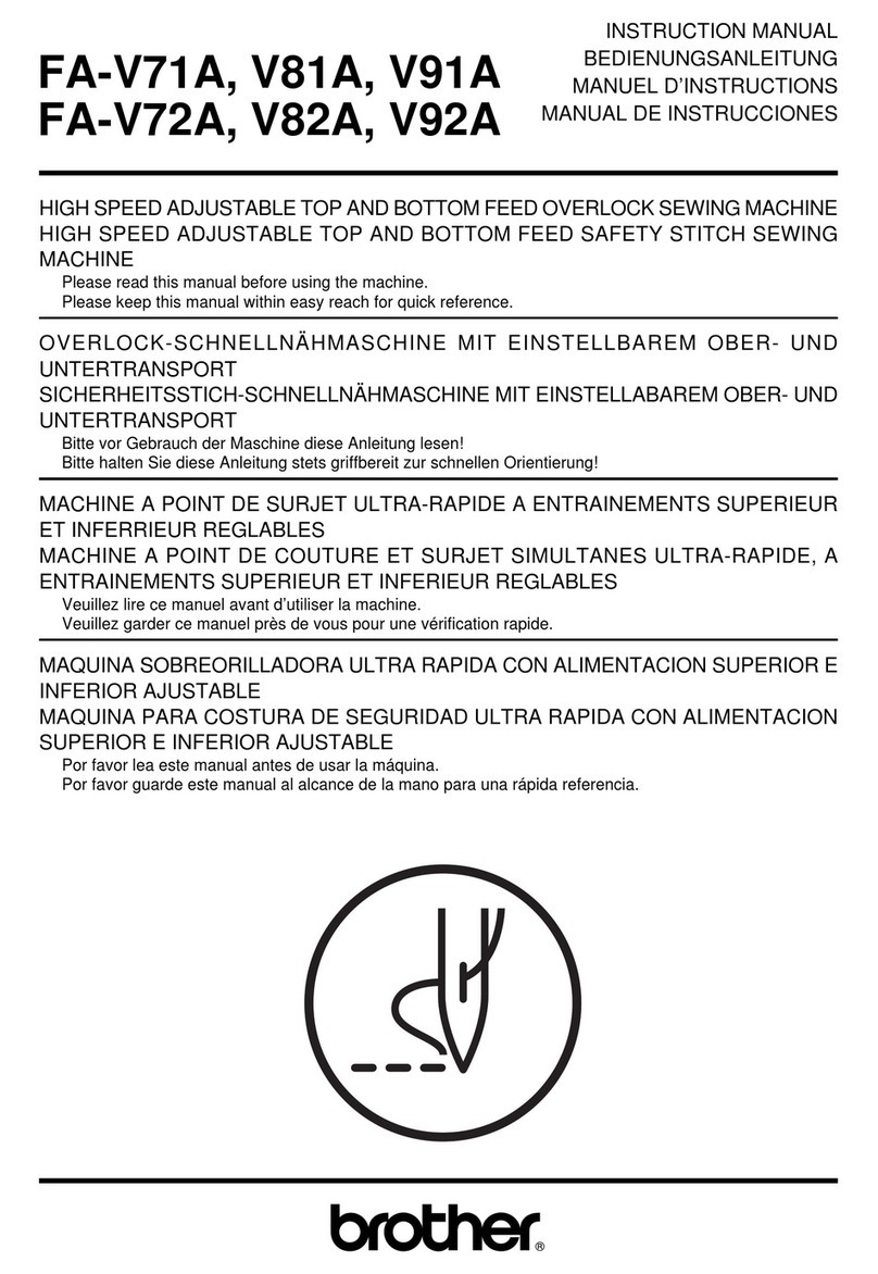 Brother FA-V71A instruction manual
