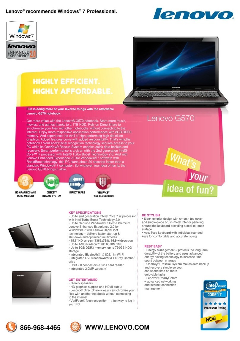 Lenovo G570 User manual