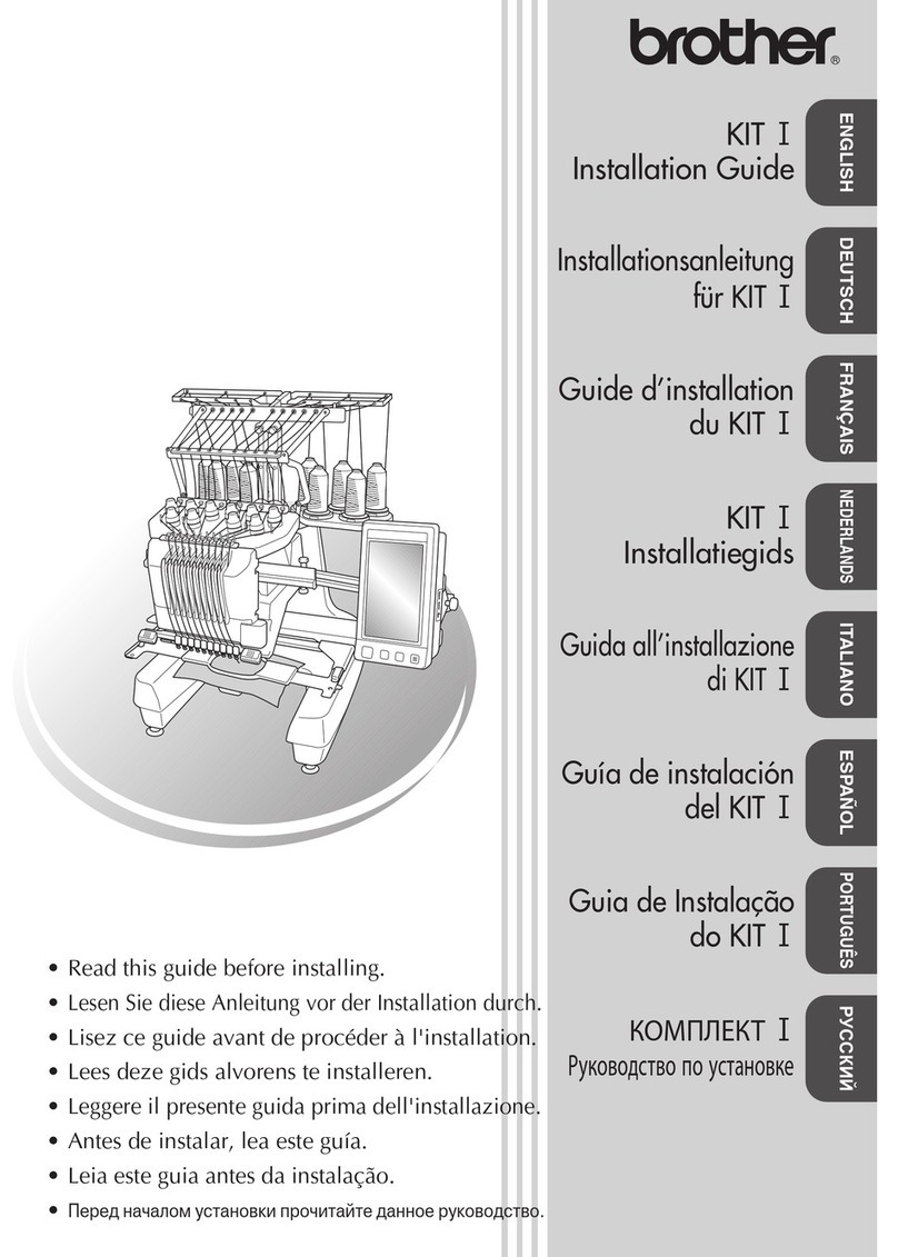 Brother Entrepreneur Pro PR-1000 installation guide