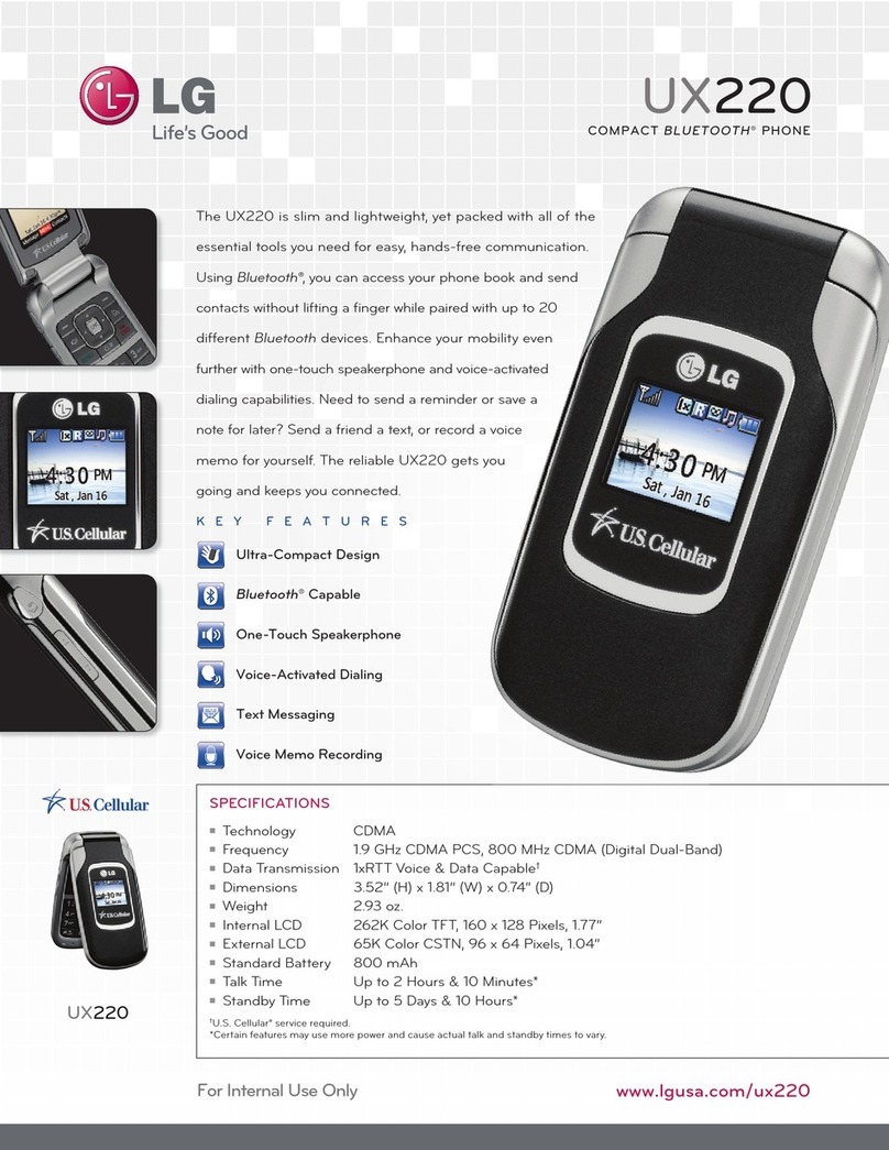 LG US.CELLULAR UX220 User manual