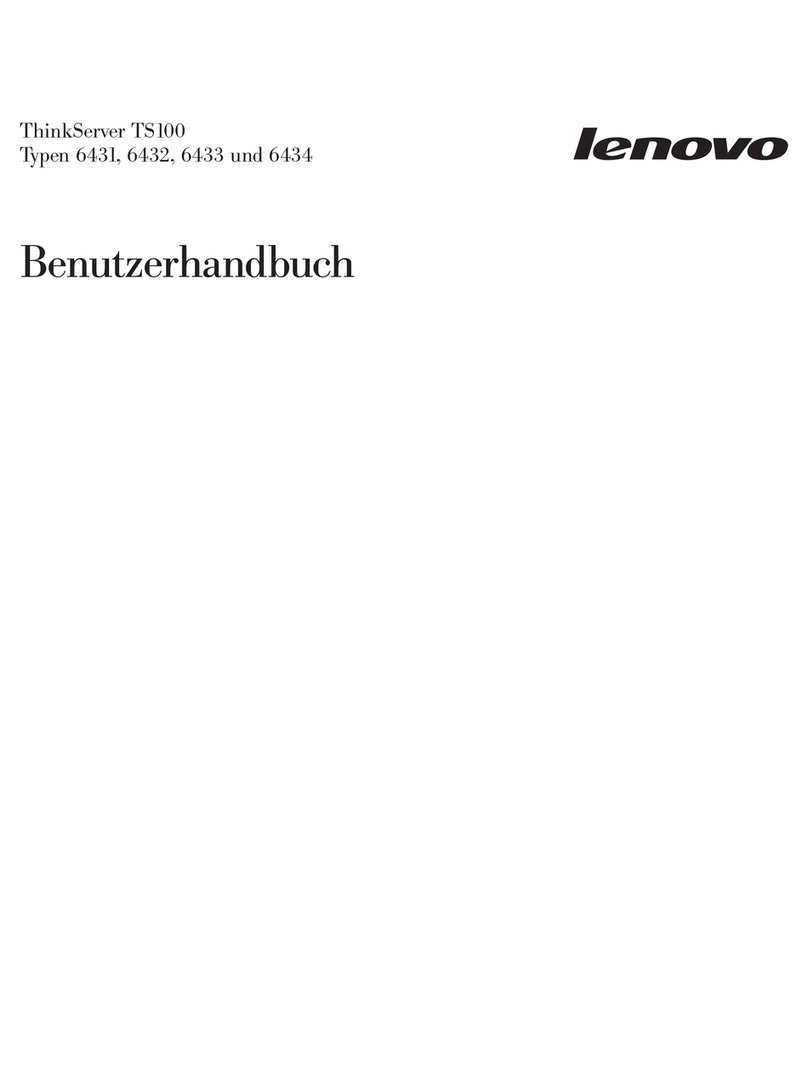 Lenovo ThinkServer TS100 Instructions for use Lenovo ThinkServer TS100 Instructions for use