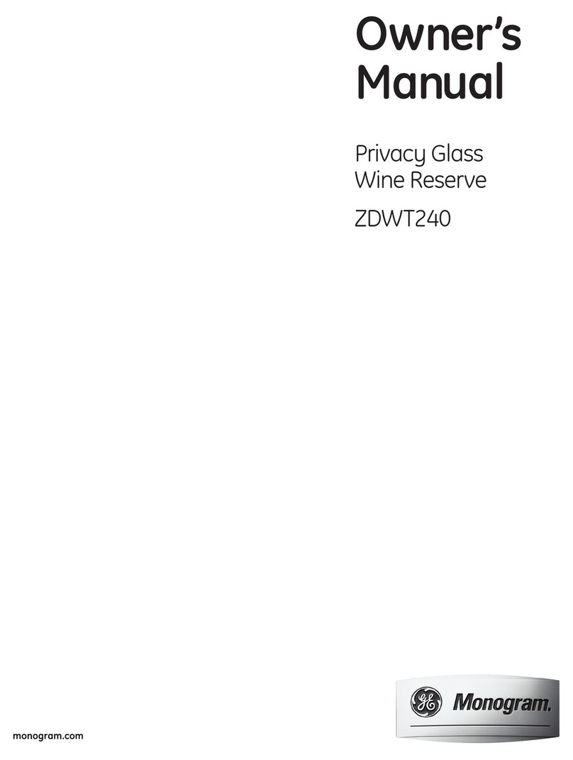 GE Monogram ZDWT240 User manual