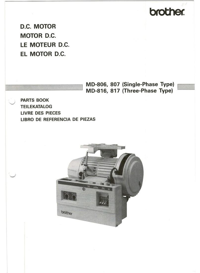 Brother MD-807 parts manual