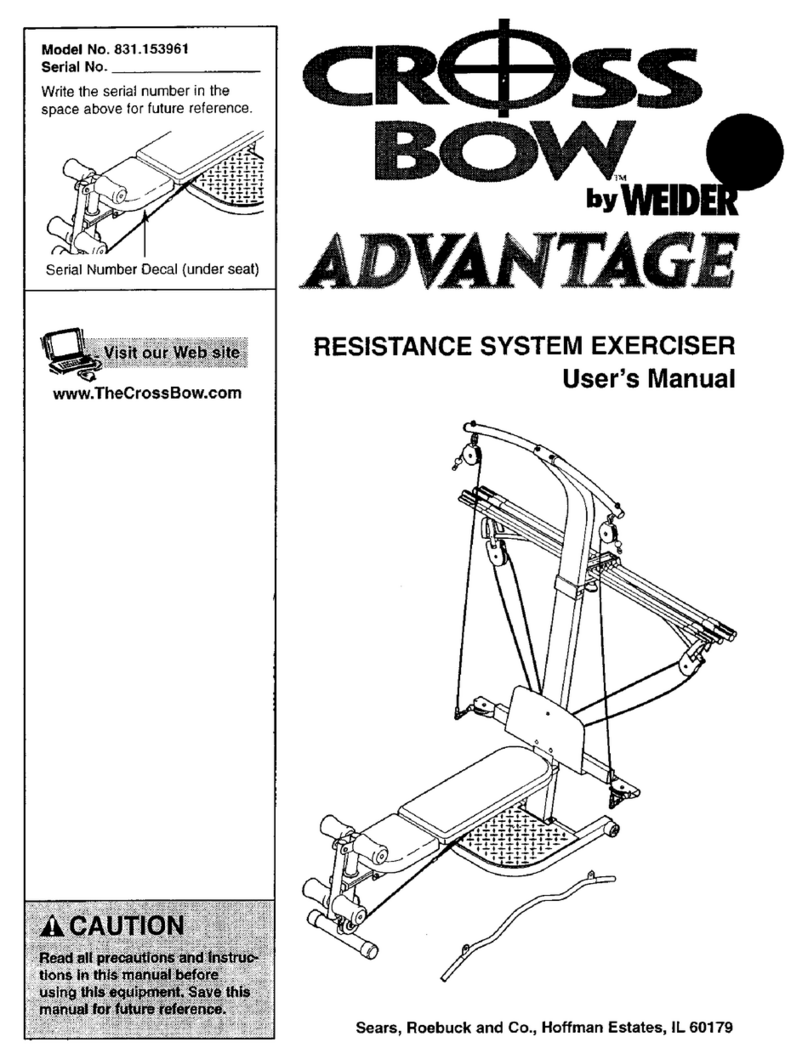 Weider CrossBow ADVANTAGE User manual