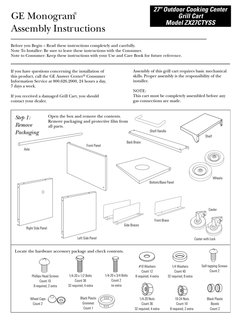 GE Monogram ZX27CTYSS User manual
