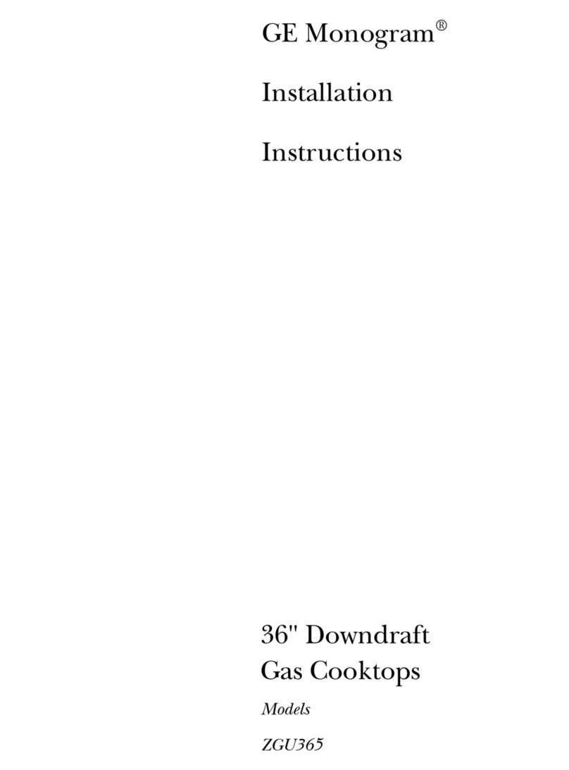 GE Monogram ZGU365 User manual