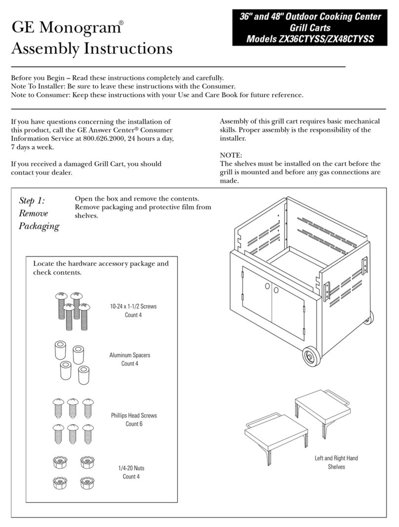 GE Monogram ZX36CTYSS User manual