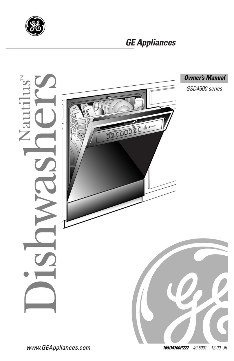 GE Nautilus GSD4500 Series User manual