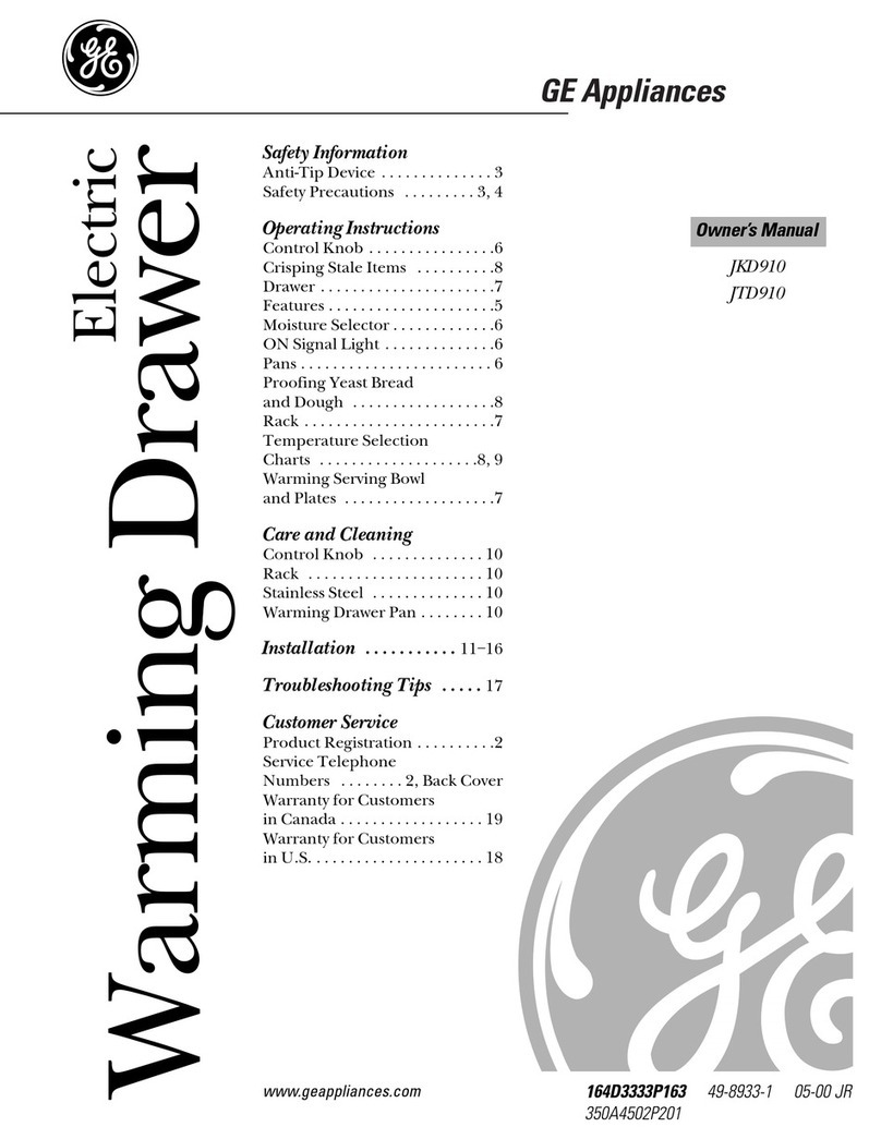 GE JKD910 User manual