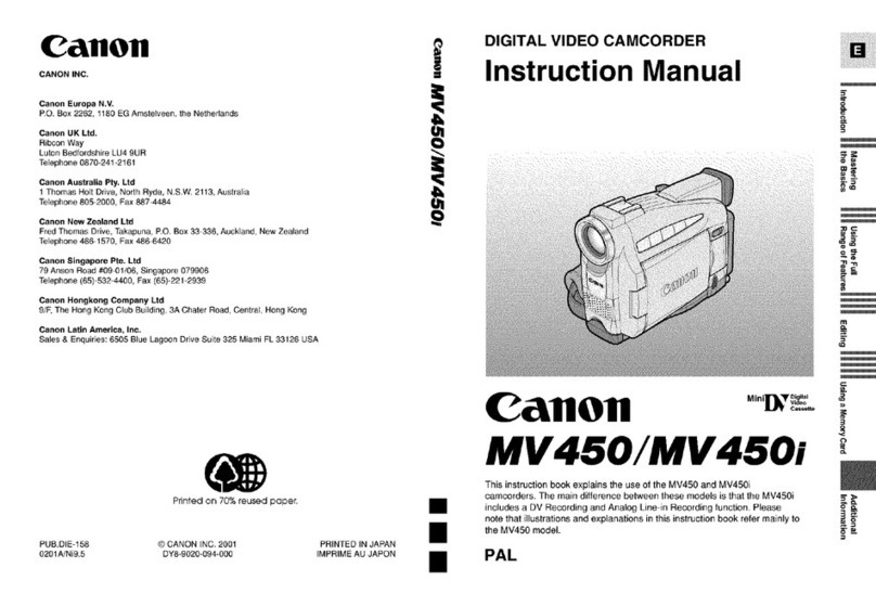 Canon MV450i User manual