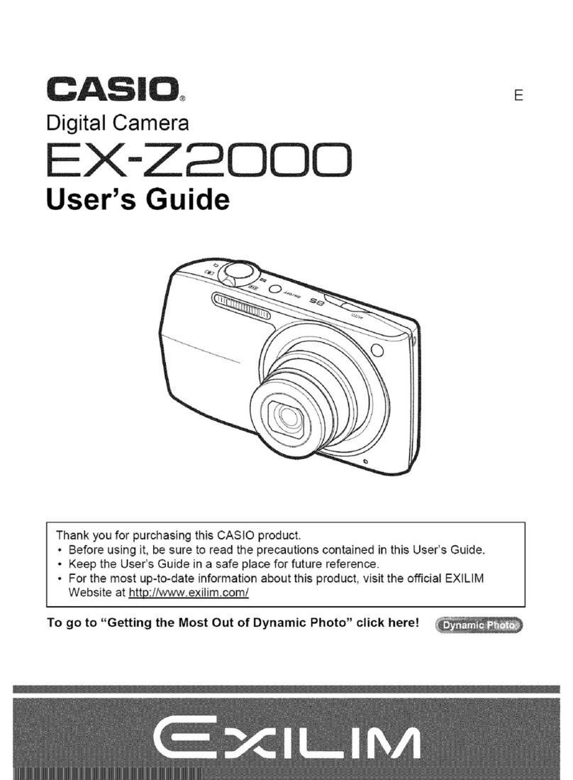 Casio EX-Z2000 - EXILIM Digital Camera User manual