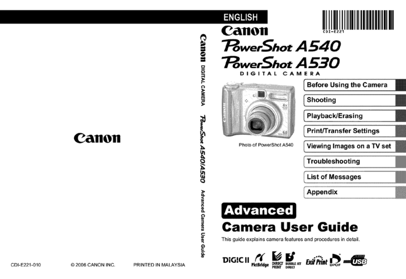 Canon PowerShot A530 Assembly instructions
