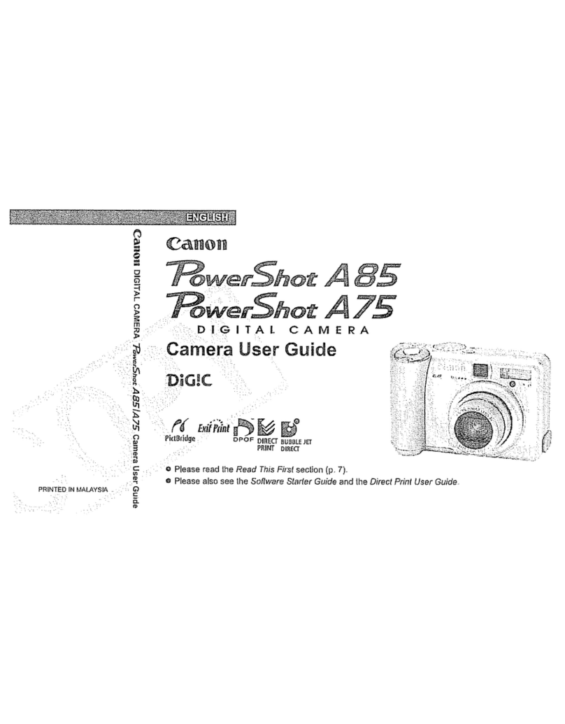 Canon POWERSHOT A75 user guide