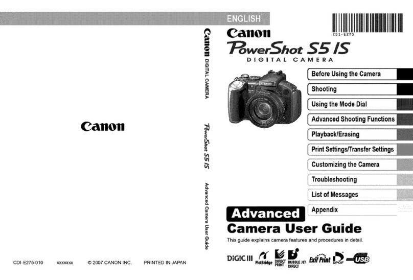 Canon POWERSHOT S5IS User manual