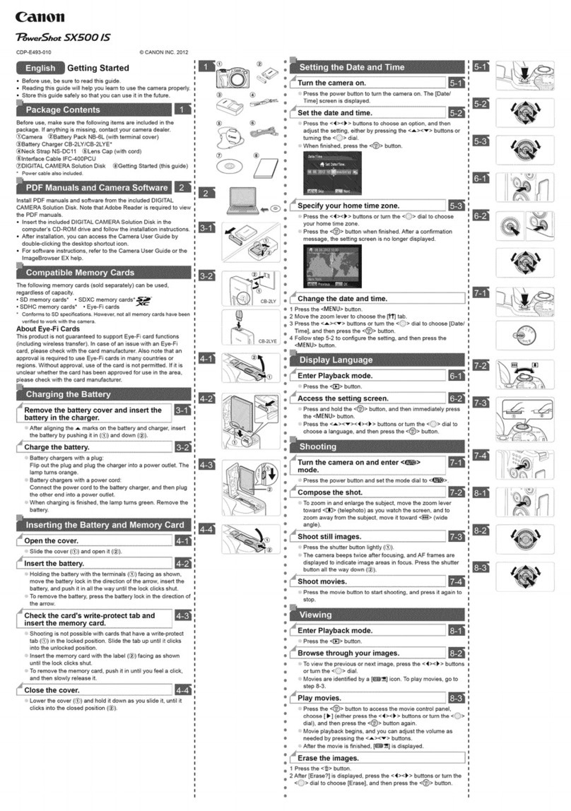 Canon PowerShot SX500 IS User manual