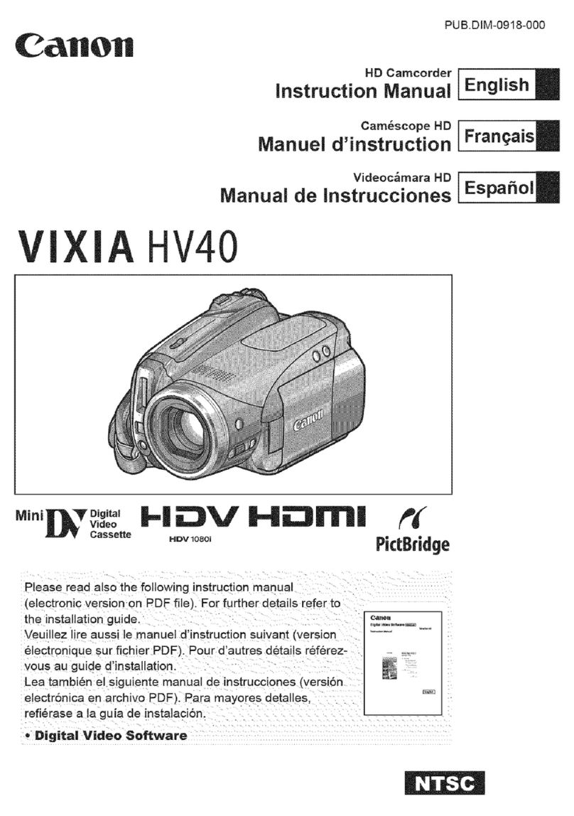 Canon Vixia HV40 User manual