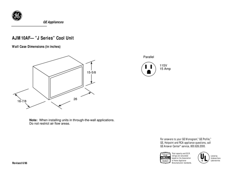 GE AJM10AF User guide GE AJM10AF User guide