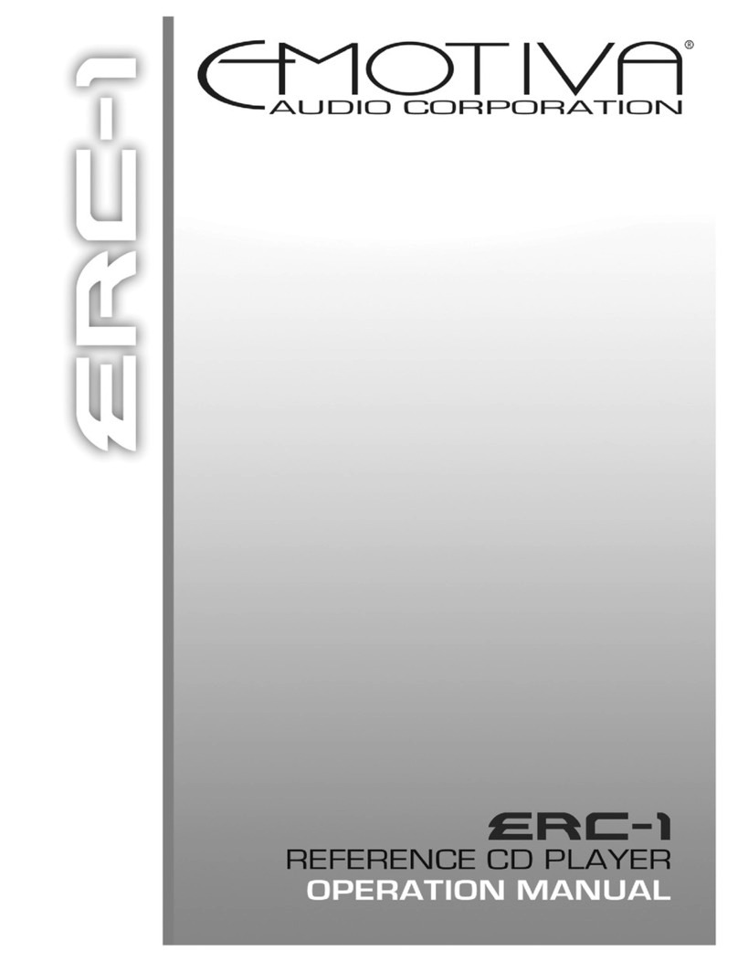 Emotiva ERC-1 operating manual