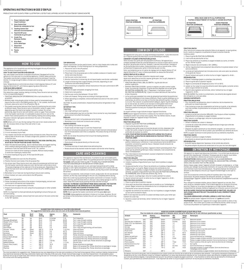 Windmere Togo TO-954 Use and care book