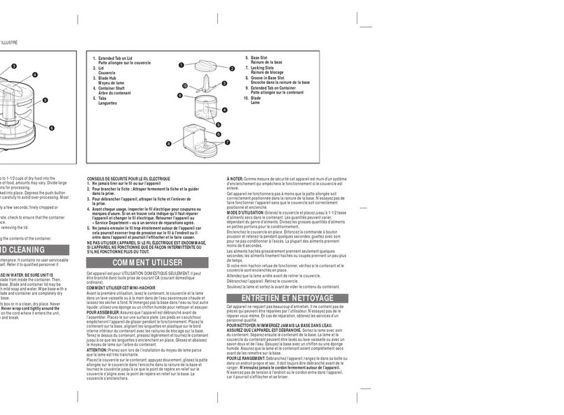 Windmere Togo CH-01 Installation instructions