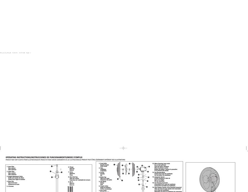 Applica WSF1201 Installation instructions