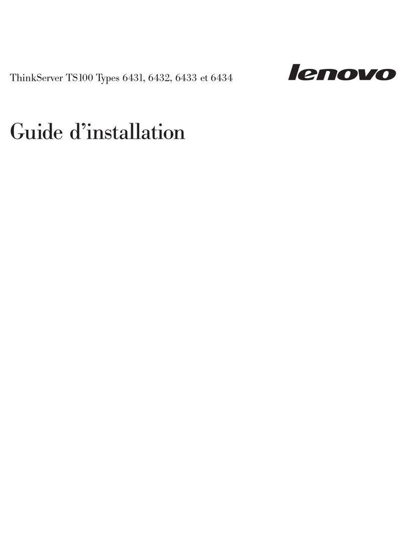 Lenovo ThinkServer TS100 User manual Lenovo ThinkServer TS100 User manual