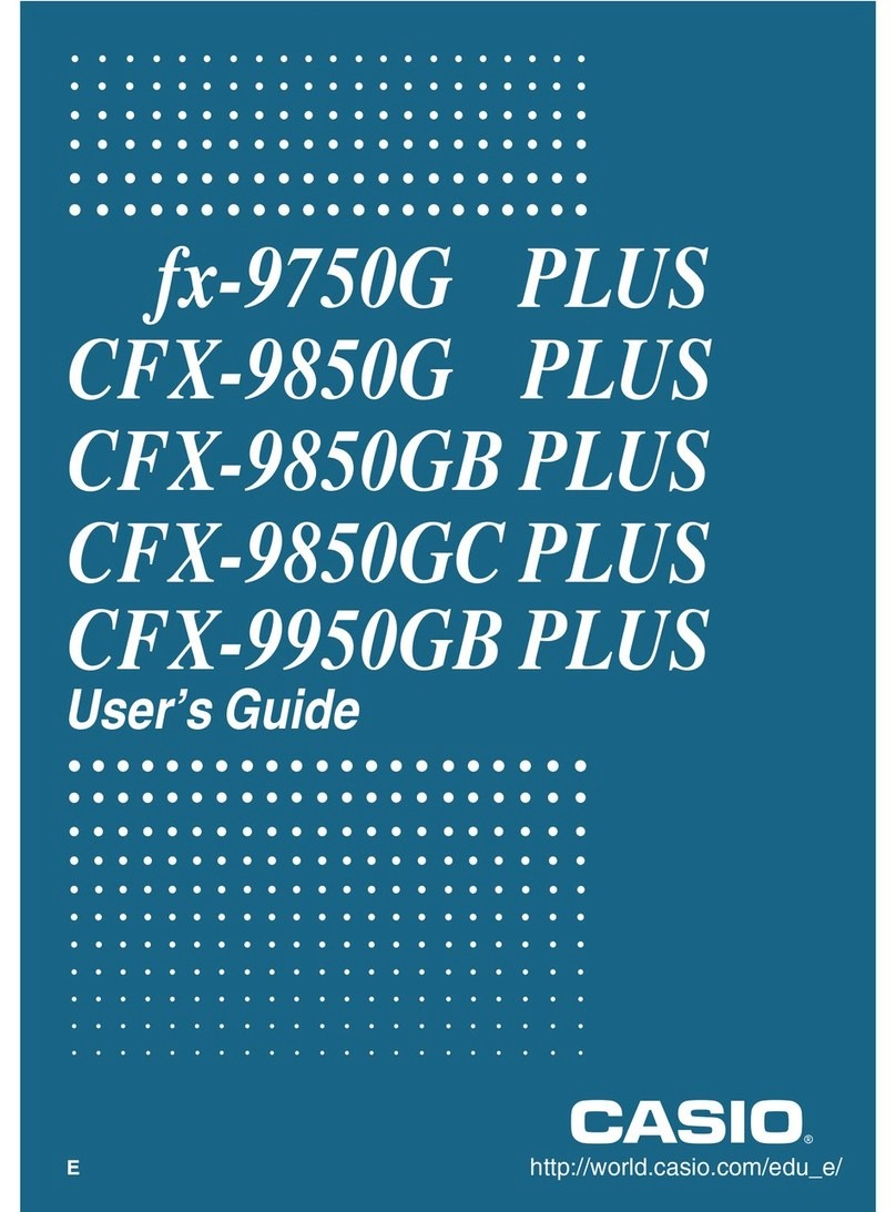 Casio fx-9750G PLUS Use and care manual