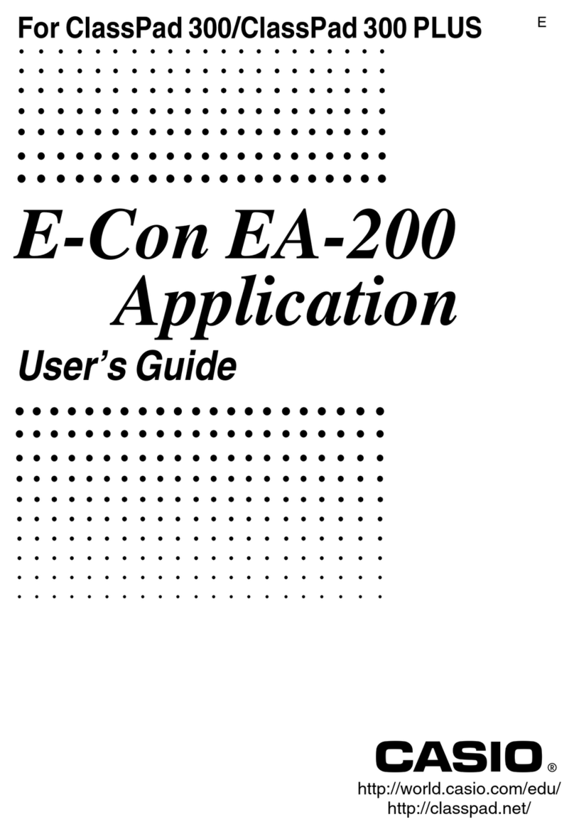 Casio E-Con EA-200 User manual Casio E-Con EA-200 User manual