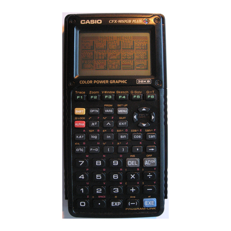 Casio CFX-9850G PLUS User manual