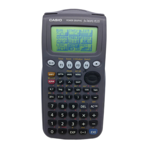 Casio fx-7400G PLUS User manual
