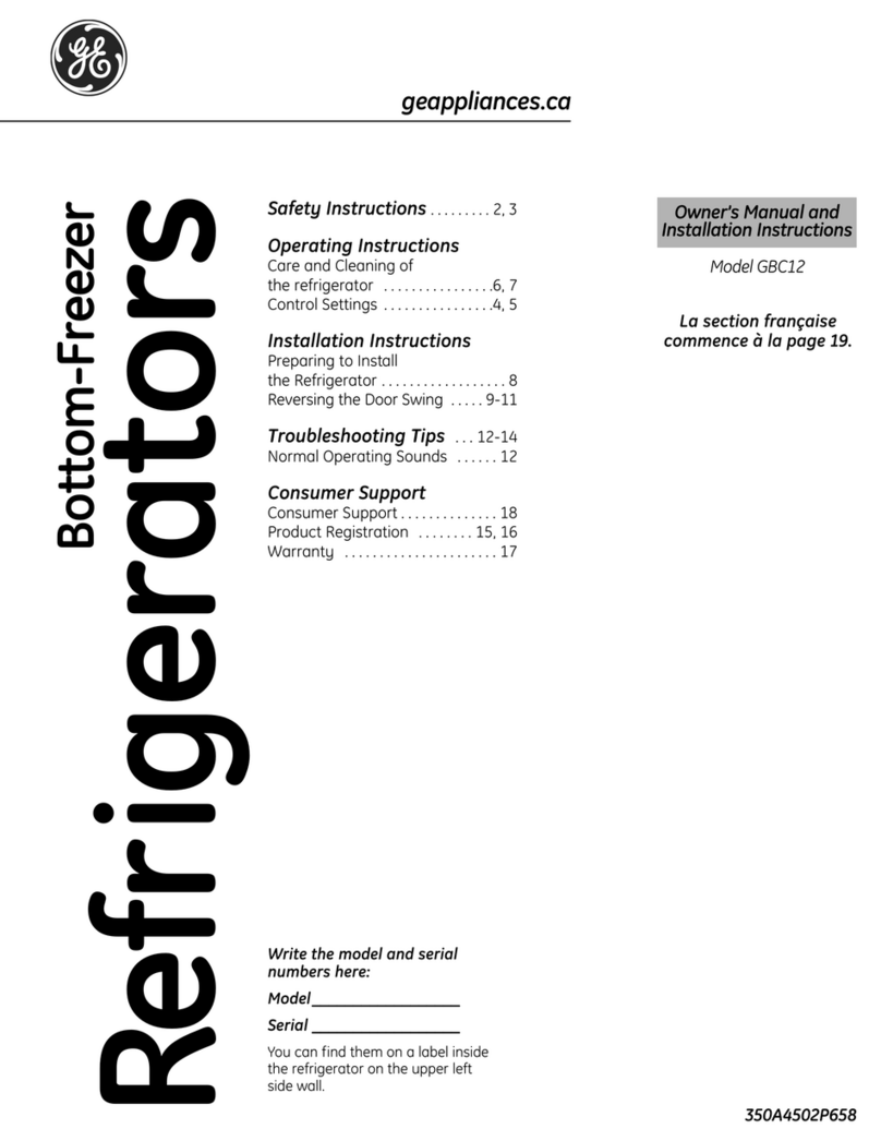 GE GBC12 and Operating instructions