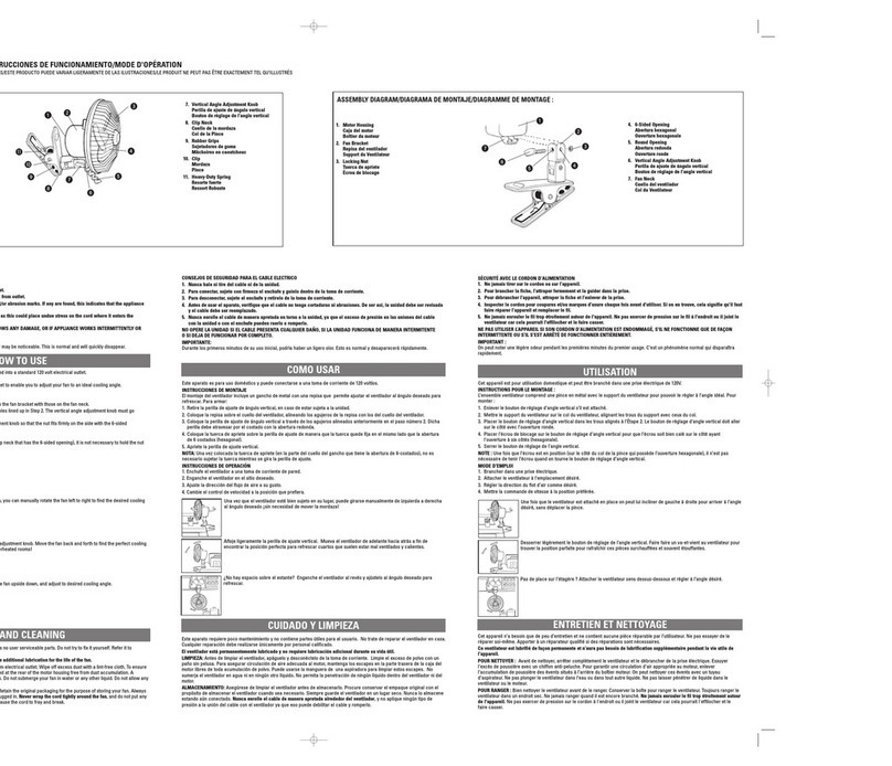 Applica WCF600 Installation instructions