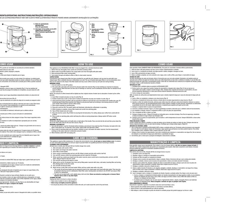 Windmere C250 User manual
