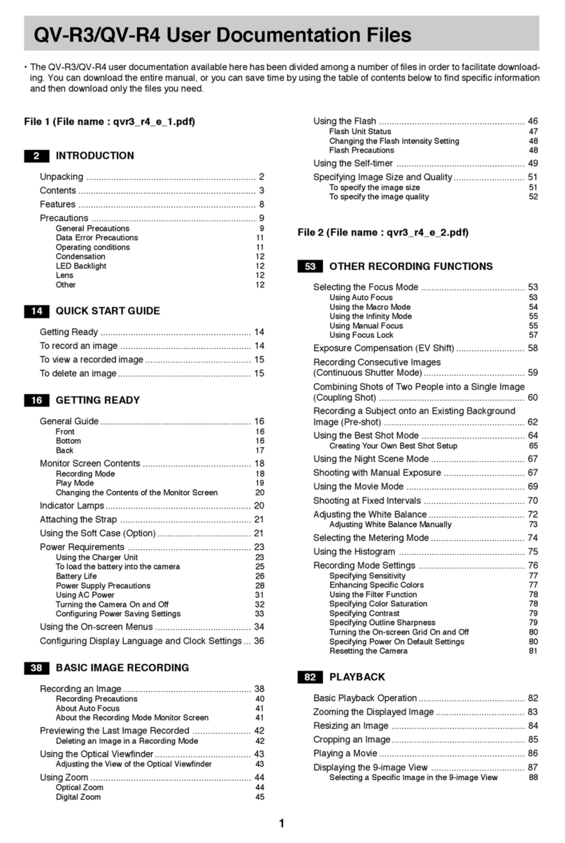 Casio QV-R3 User manual