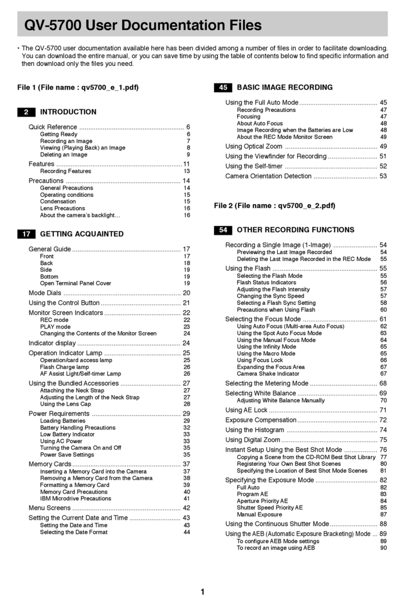 Casio QV-5700 User manual