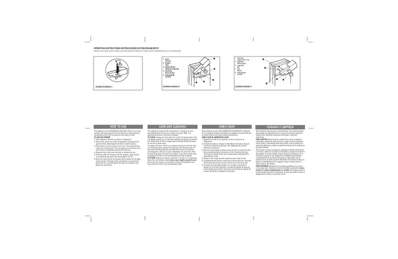 Windmere CO-2 operating instructions